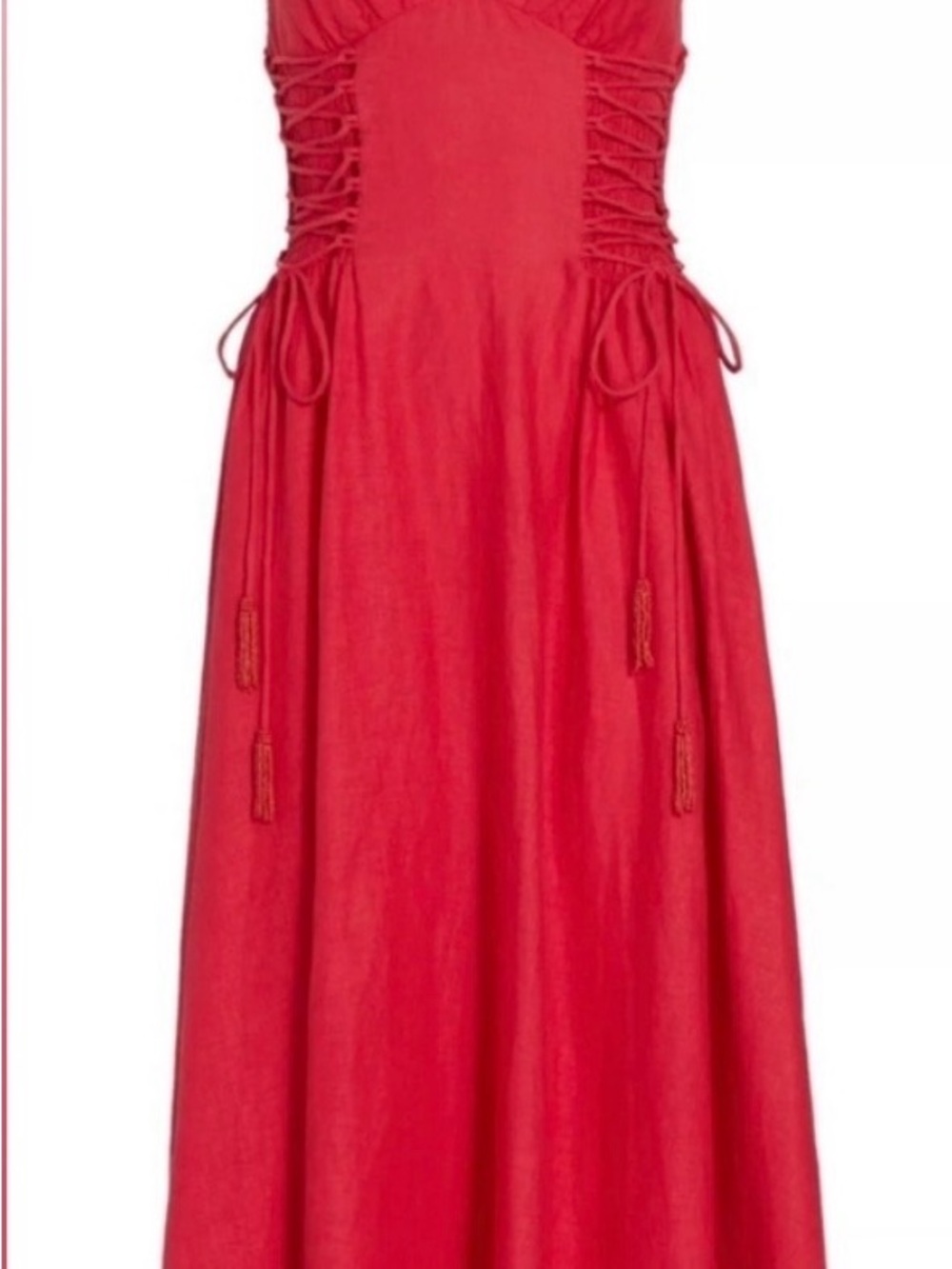 FARM Rio Red Spaghetti-Strap Ruched Maxi Dress - Picture 3 of 4